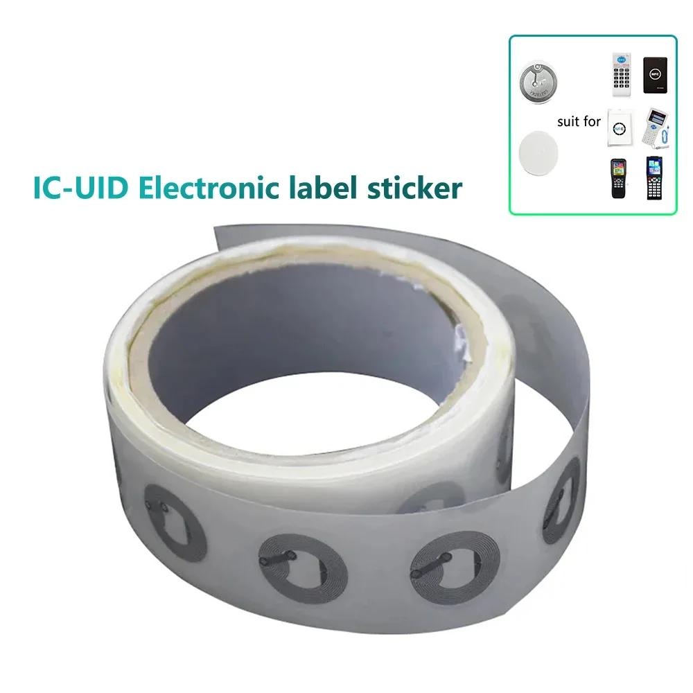 RFID Ʈ Ĩ NFC IC Uid 0     , 13.56mhz ±, 25mm ū , 1k  ƼĿ, Ŭ , 50 , 100 
